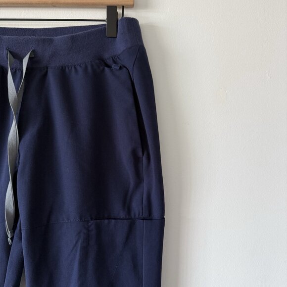 Womens FIGS Technical Collection Navy Blue Polyester Blend Scrub Pants Size S - Picture 6 of 16